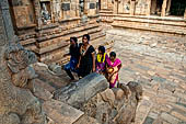 The great Chola temples of Tamil Nadu - The Airavatesvara temple of Darasuram. The porch extension of the mandapa. 